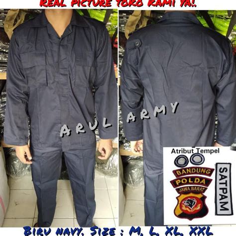 Jual Baju Seragam Setelan Pdl Pdh Security Satpam Safari Brimob