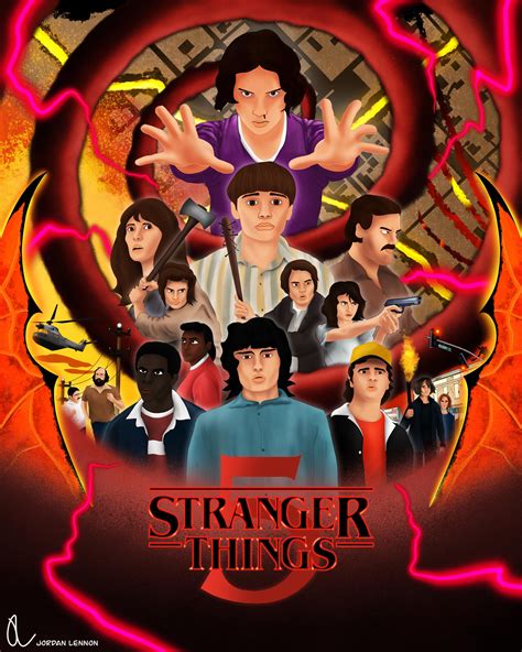 My StrangerThings 5 concept poster! Took forever to finish but had ...