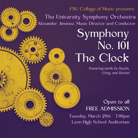 Florida State University Symphony Orchestra Concert At Leon High School Florida State