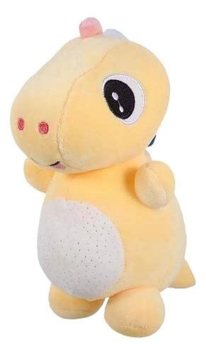 Peluche Dinosaurio Amarillo Suave De Felpa Juguete Niños Cuotas Sin