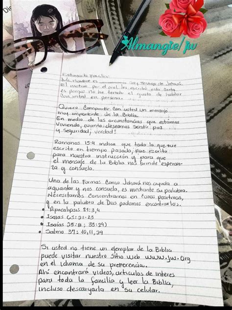 Ideas De Jw Org En Escritura De Cartas Ejemplo De Carta