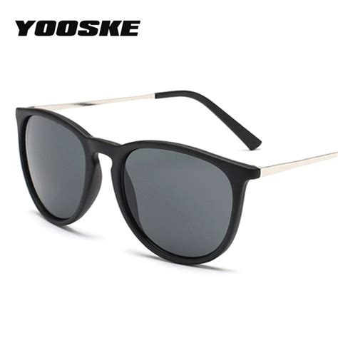 Yooske Vintage Round Female Sunglasses Women Brand Designer Sun Glasses