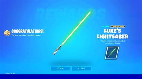 Unlock The Lightsaber Pickaxe In Fortnite Update Youtube