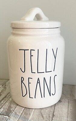 New RAE DUNN JELLY BEANS Farmhouse Canister Container Cookie Food 7