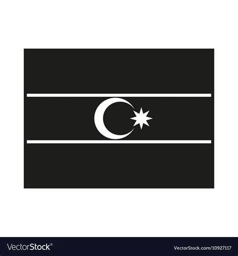 Flag of azerbaijan Royalty Free Vector Image - VectorStock