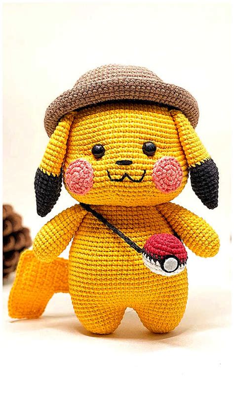 Amigurumi Pikachu From Pokemon Crochet Free Pattern Amigurumi