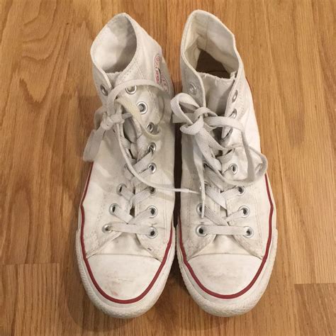 White Converse All Star High Tops | Size 8.5