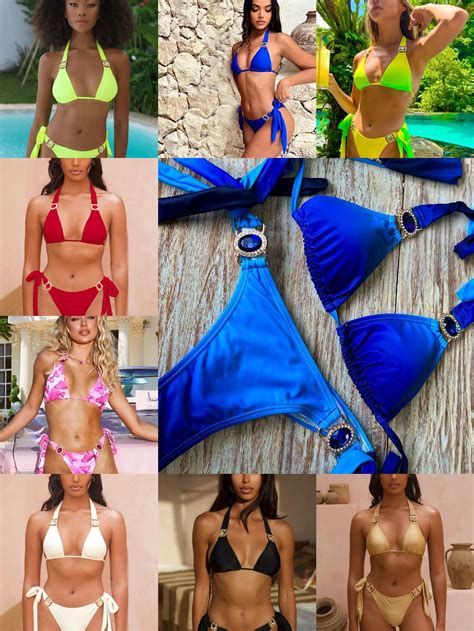 Brownm Three Point Strap Bikini Split Swimsuit Woman 2025 New Multi Color Bikini Export