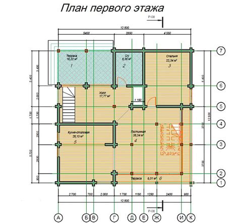 Wooden house plans: 436 m²