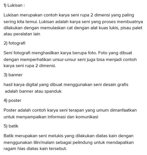 Sebutkan Tiga Contoh Seni Rupa Dua Dimensi 56 Koleksi Gambar