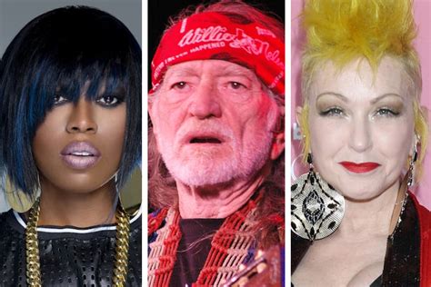 Missy Elliott Willie Nelson And Cyndi Lauper Score 2023 Rock And Roll