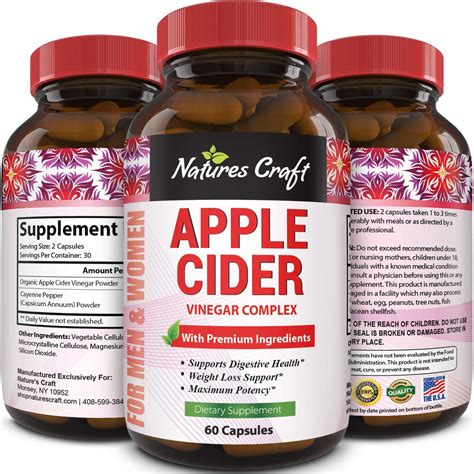 Apple Cider Vinegar Pills For Weight Loss Before And After Apple Poster