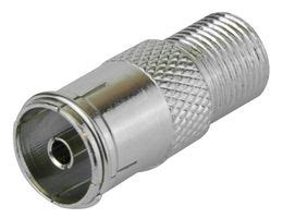 F Type Socket To Tv Coaxial Socket Nickel Plated Zinc Body Pro