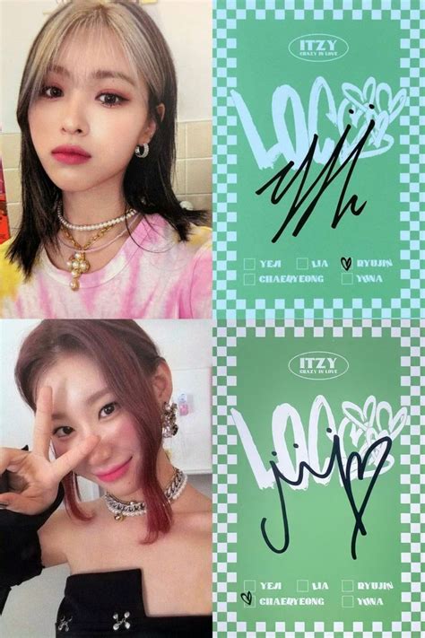 Crazy In Love Ryujin And Chaeryeong Back And Front Photocard Photo