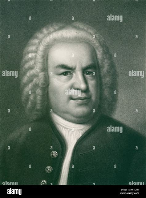 Portrait of Johann Sebastian Bach, 1860s Stock Photo - Alamy