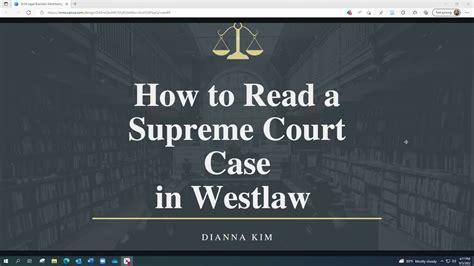 How To Read A Supreme Court Case In Westlaw Youtube