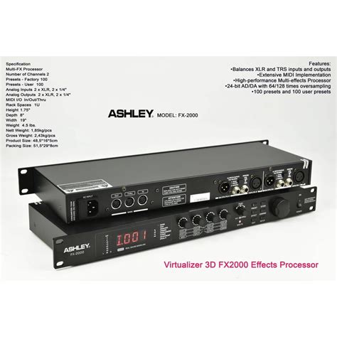 Jual Efek Vocal Ashley Fx Fx Virtualizer D Original Shopee