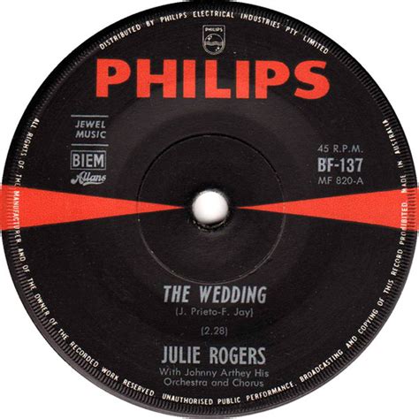 Julie Rogers - The Wedding (1964, Vinyl) | Discogs