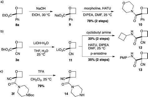 Synthesis Of Diversely Functionalised 2 2 Disubstituted Oxetanes