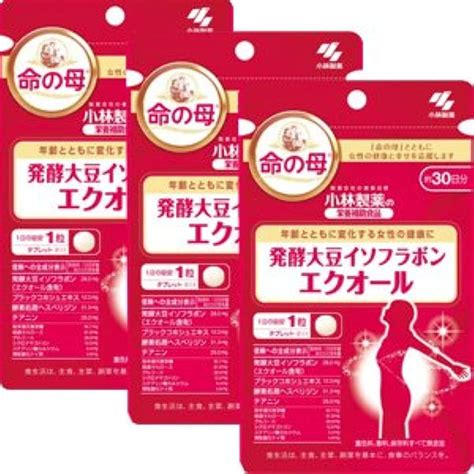 小林製薬の栄養補助食品 エクオール 30粒 約30日分 サプリメント 大豆イソフラボン Sixmatrixjp