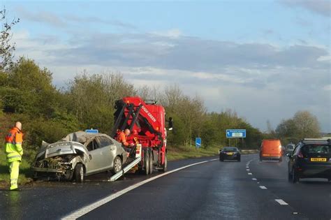 M61 Crashes Near Chorley Leave Debris Strewn Across Carriageway Lancslive