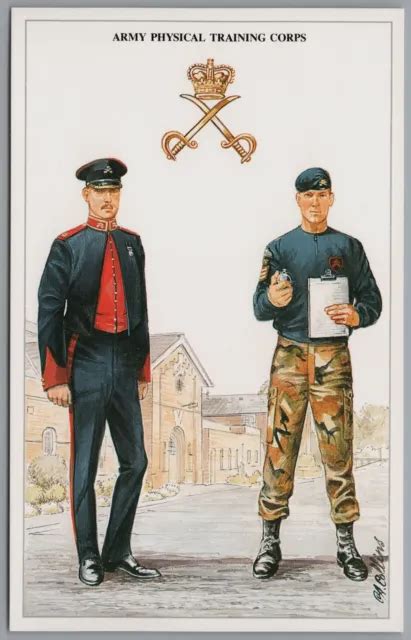 BRITISH ARMY SERIES Army Physical Training Corps Military Postcard