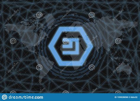 Emercoin Emc Abstract Cryptocurrency With A Dark Background And A