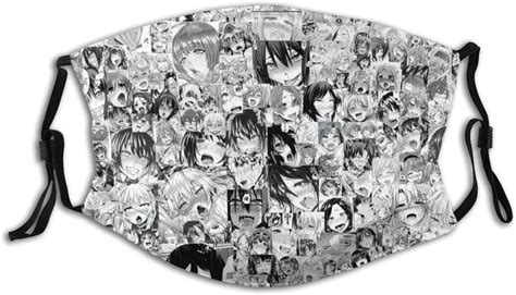 Amazon Ahegao Face Waifu Hentai Toga Men Womans Anti Dust Masks