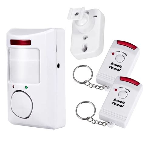 Wireless Battery PIR Infrared Motion Sensor Detector With 2pcs Remote