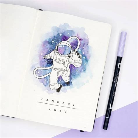 Beautiful January Bullet Journal Theme Pages To Inspire You