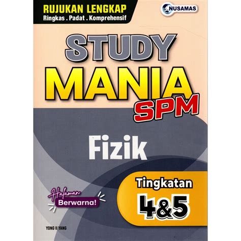 BARU MyB Buku Rujukan Nota Fizik Study Mania SPM Tingkatan 4 5