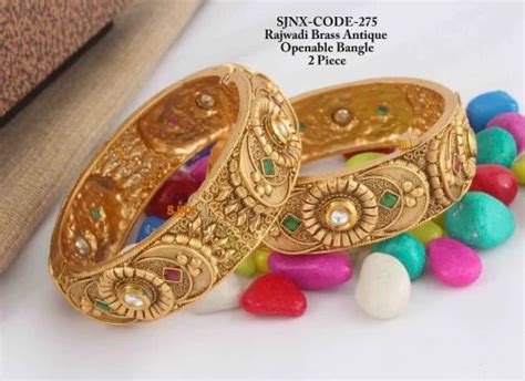 Rajwadi Brass Antique Openable Bangle at Rs 1230 pair एटक चडय