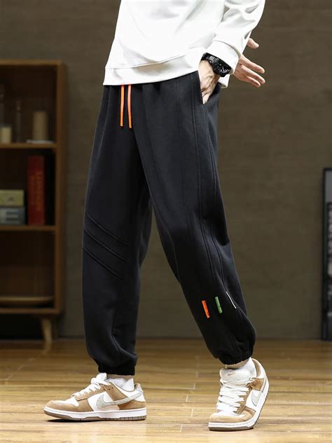 Pantalones De Ch Ndal Holgados Para Hombre Pantal N De Entrenamiento De