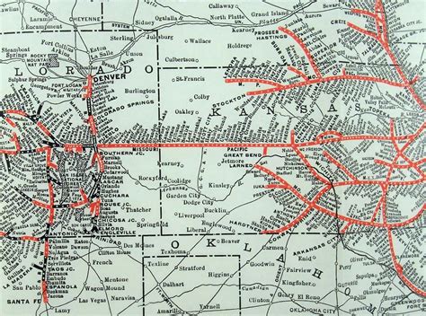 Missouri Pacific Railroad Original 1926 Route Map by | Etsy