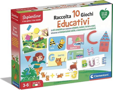 Clementoni Sapientino Raccolta 10 Giochi Educativi Per Imparare