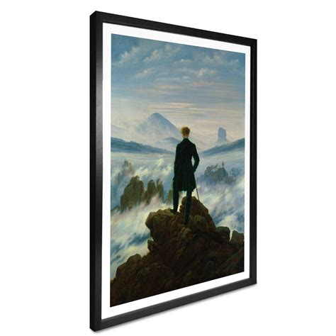 Poster Friedrich Le Voyageur Contemplant Une Mer De Nuages Wall Art Fr