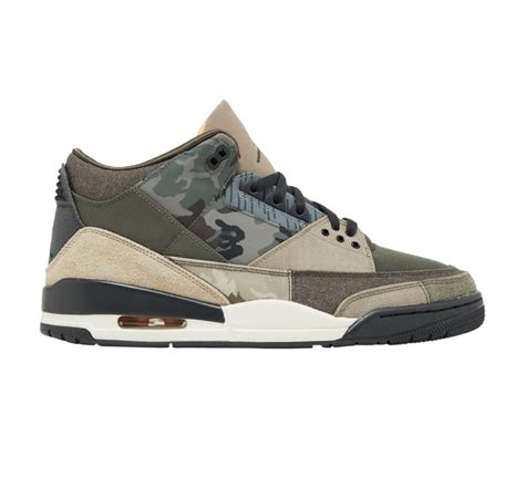 Air Jordan 3 Camo Green Brown Shezamme