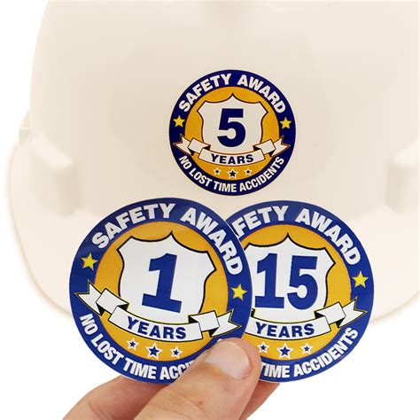 Hard Hat Stickers -Safety-Award-Year, SKU - HH-0163