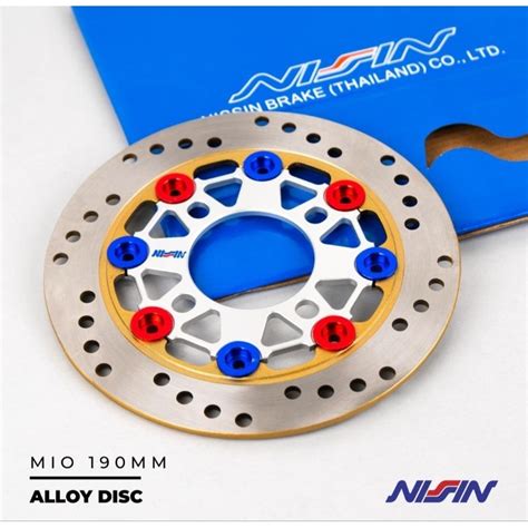 NISSIN MIO SPORTY FRONT ALLOY FLOATING DISC 190MM 4 HOLES CLICK