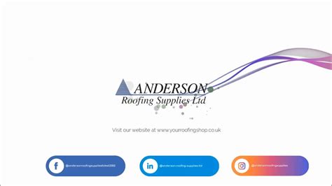 Anderson Roofing Supplies Intro YouTube