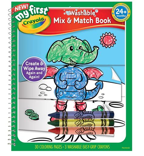 Buy Crayola My First Crayola Mix And Match Coloring Book Online At Low