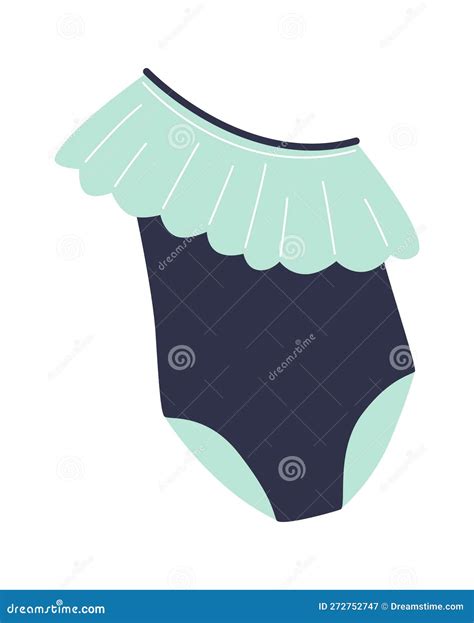 One Piece Swimsuit Swimwear Stock Vector Illustration Of Lingerie Fabric