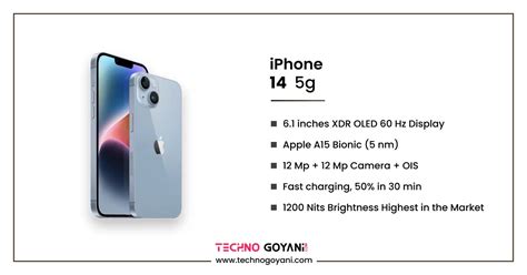 Apple IPhone 14 Detailed Specifications - Techno Goyani