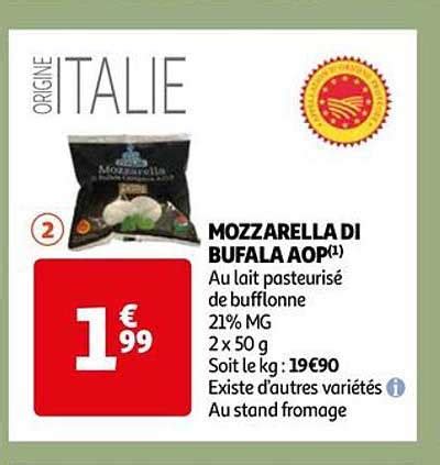 Promo Mozzarella Di Bufala Aop Chez Auchan Direct ICatalogue Fr