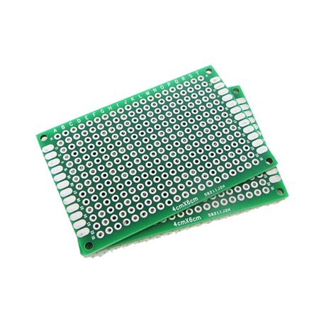 Double Sided Copper Prototype Perforated Circuit Board 4cm X 6cm