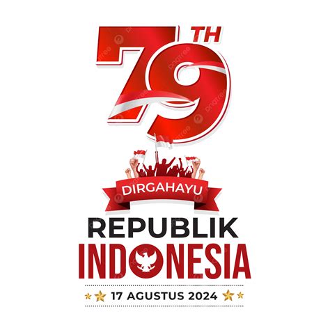 Hình ảnh Thiệp Chúc Mừng Nền độc Lập Của Indonesia 2024 Có Logo Hut Ri 79 Vectơ Png độc Lập 79