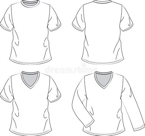 Round Neck T Shirts Template Stock Illustrations 181 Round Neck T Shirts Template Stock