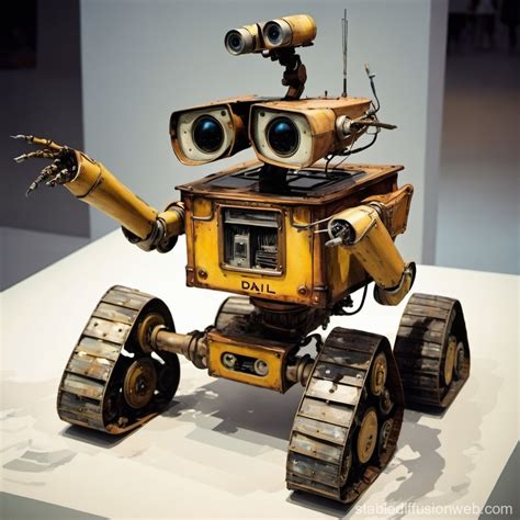 Dali's Surreal Wall-E Robot | Stable Diffusion Online