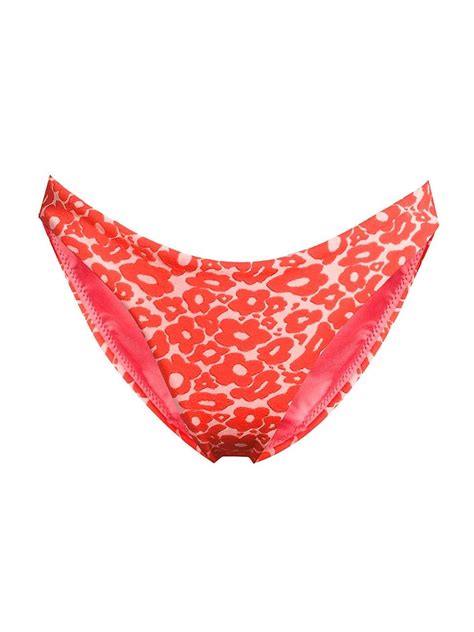 Peixoto Bella Floral Bikini Bottoms In Red Lyst