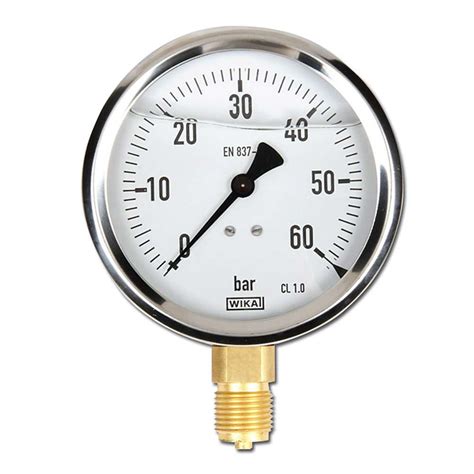 Glycerin Manometer Klasse 1 0 Ø 100 mm von 1 bar bis 1000 bar G